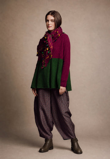 Trousers Oriental Net Rouge