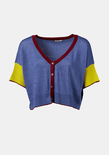 Cardigan Sporty Amparo Blue - Traces of Me