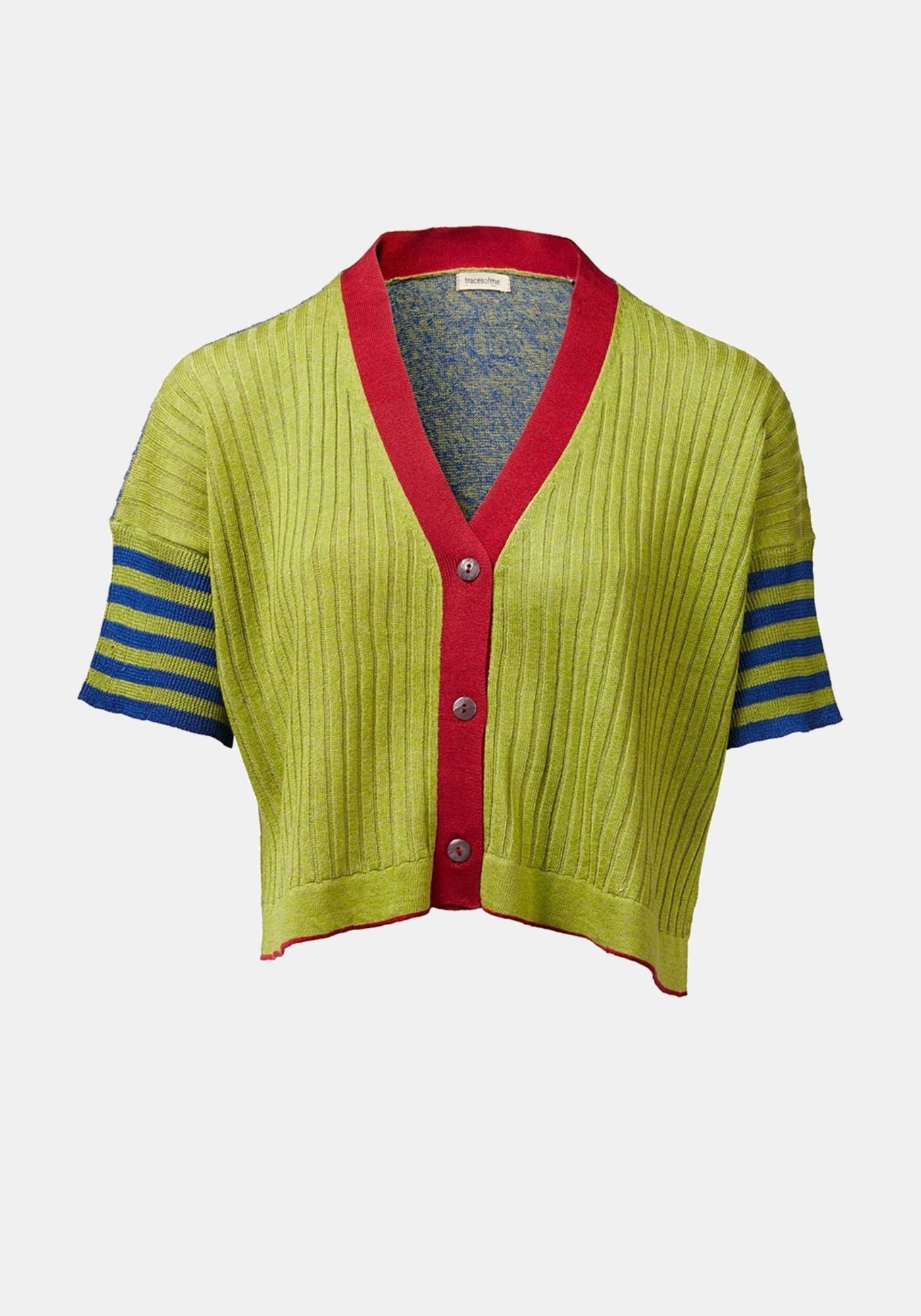 Cardigan Mini Short Sleeves Mazarine Blue - Traces of Me