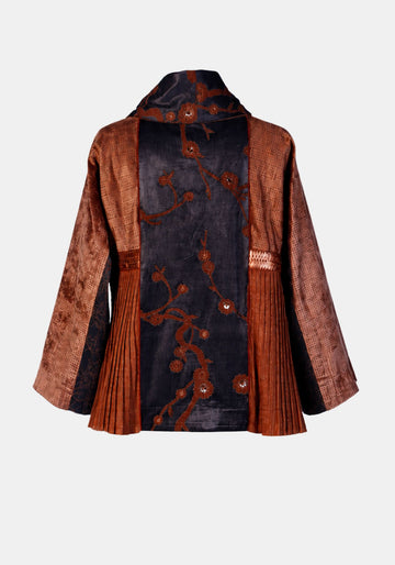Bolero|Comby|Rusty|Velvet khadi Silk