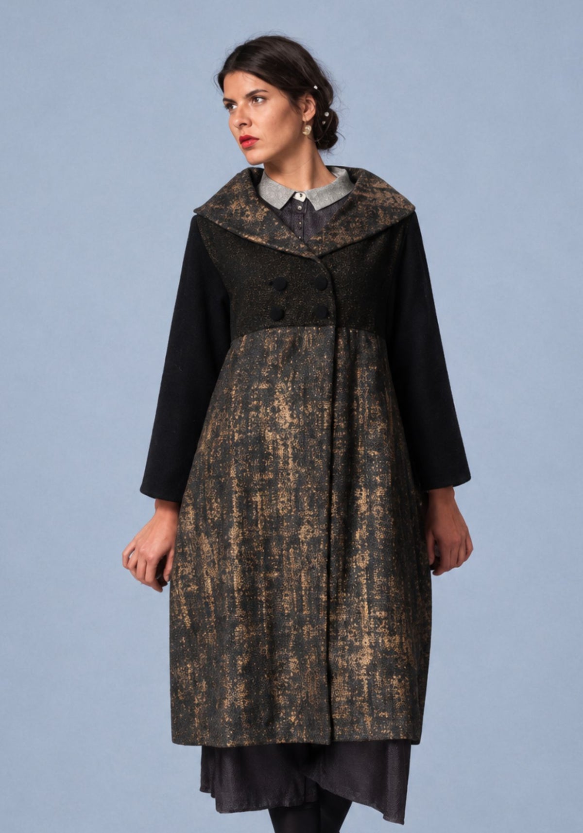 Coat Diagonal Shawl Sintra