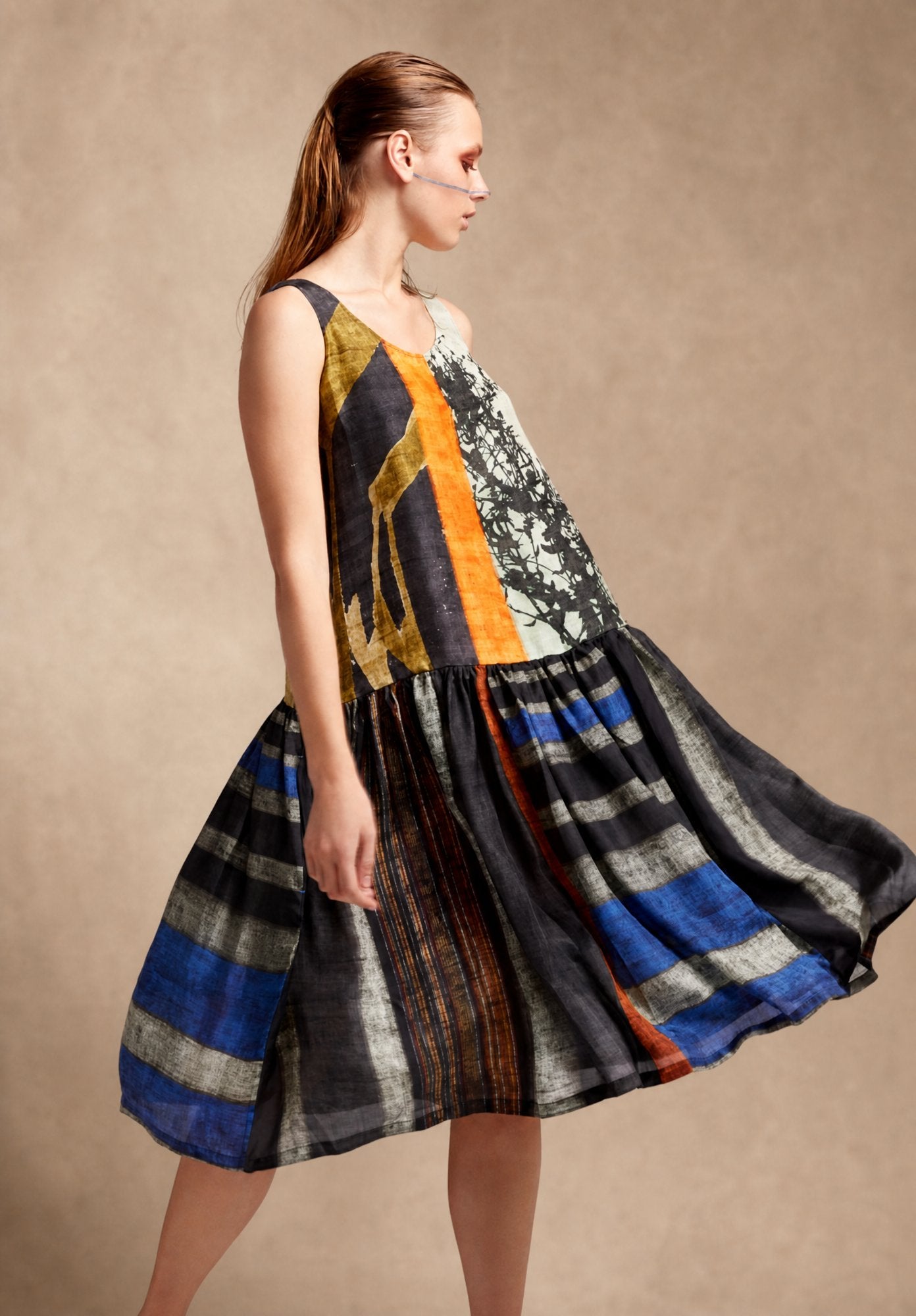 Dress Poppy Sleeveless Nature Shadows
