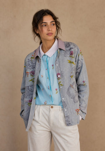 Shirt Anna Country Flowers Ice Flow