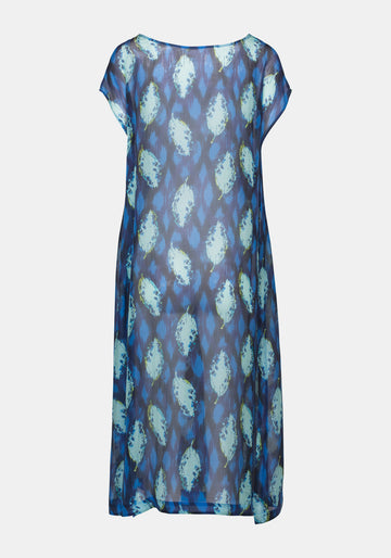 Tunic Cape Ikat Leaves