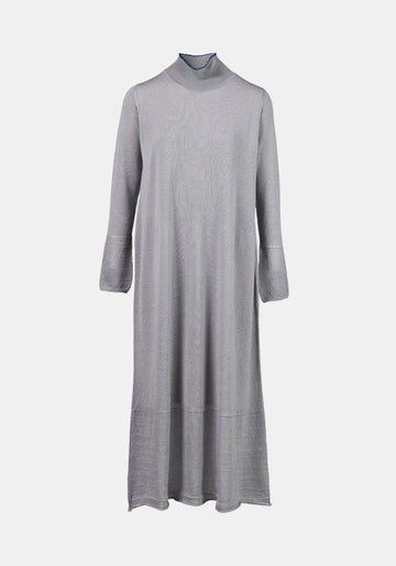Dress Moon Silver – cashmere-silk blend, product view | Traces of Me