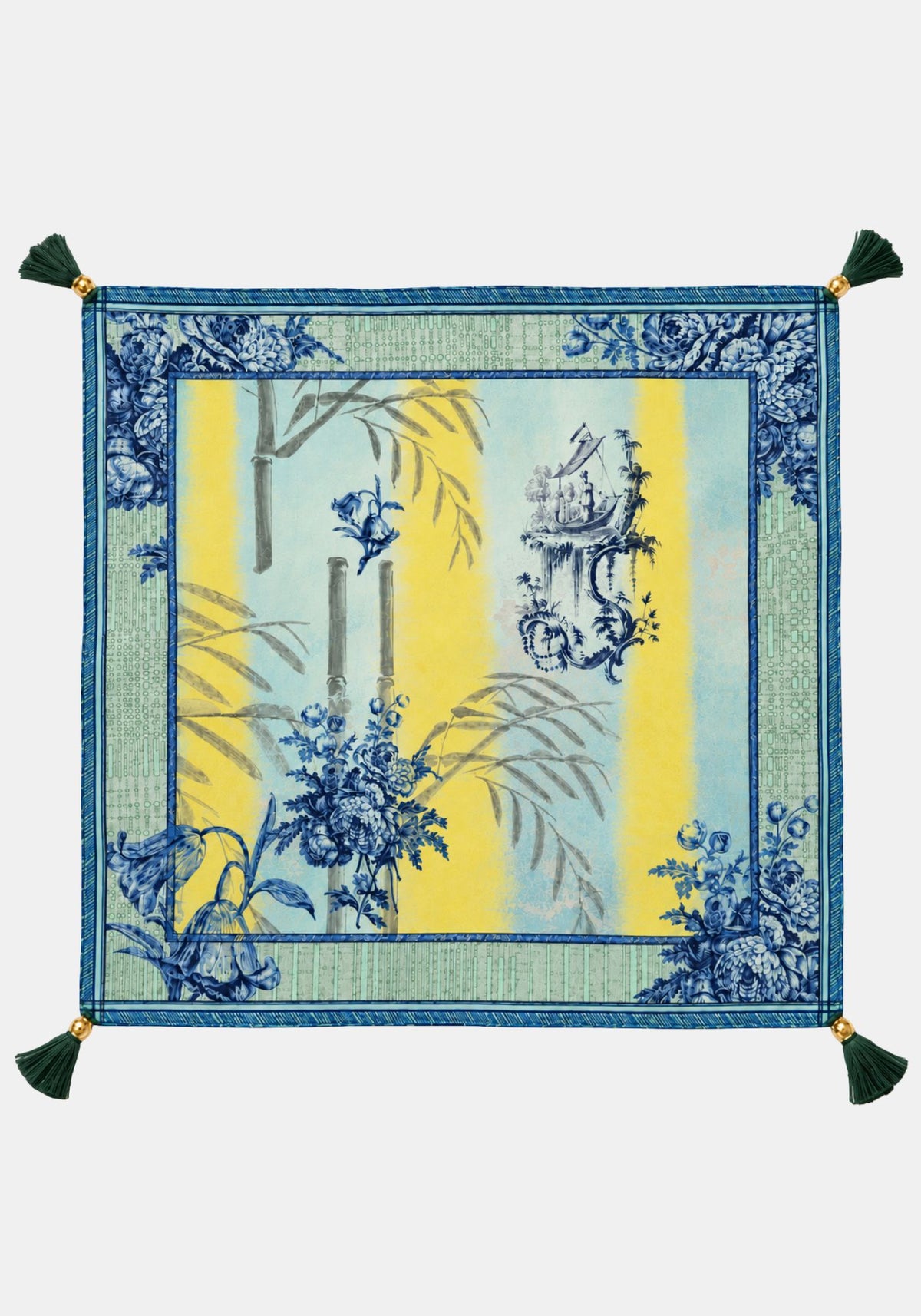 Silk Scarf Square Lake
