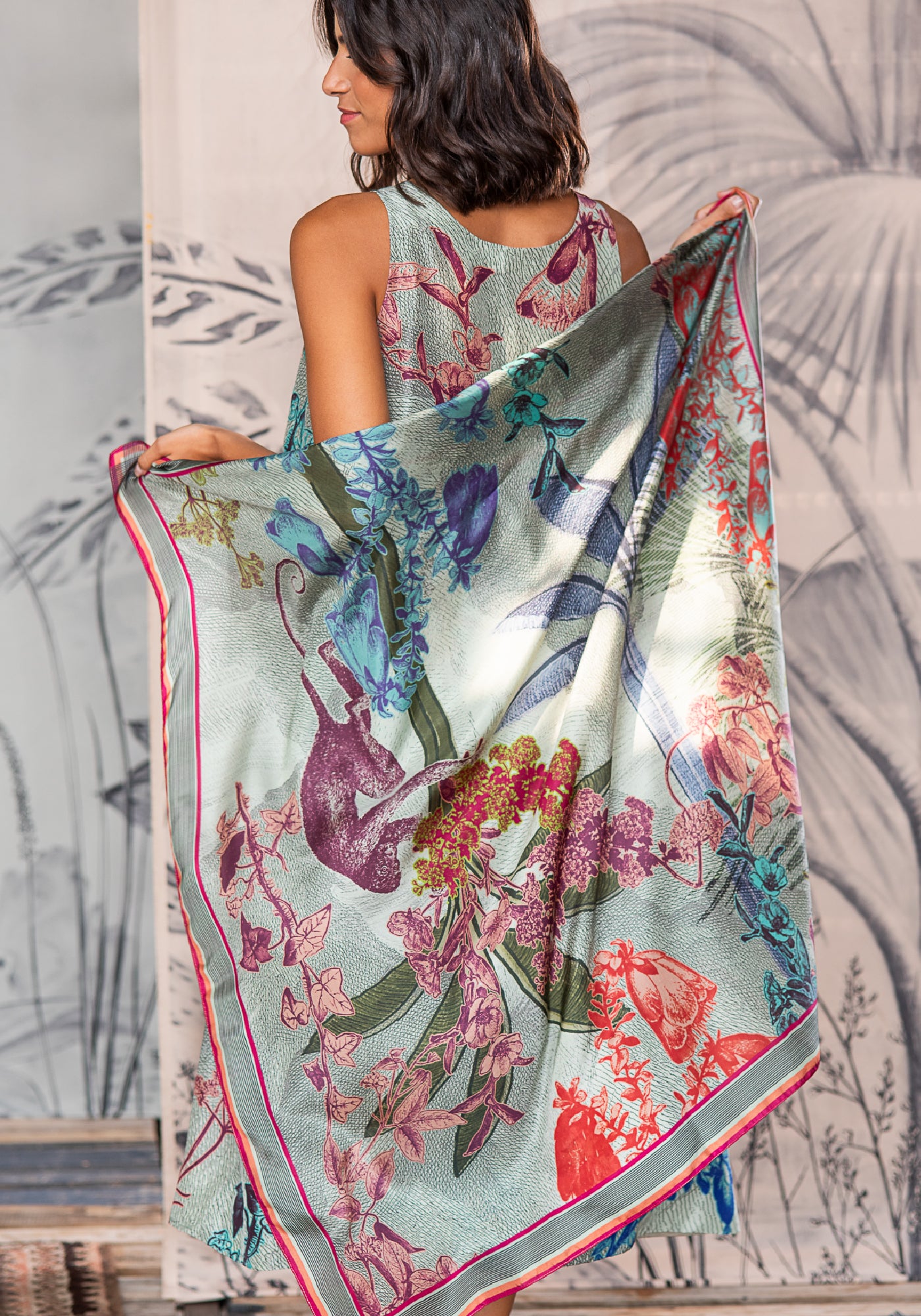SIlk Scarf Square Noe