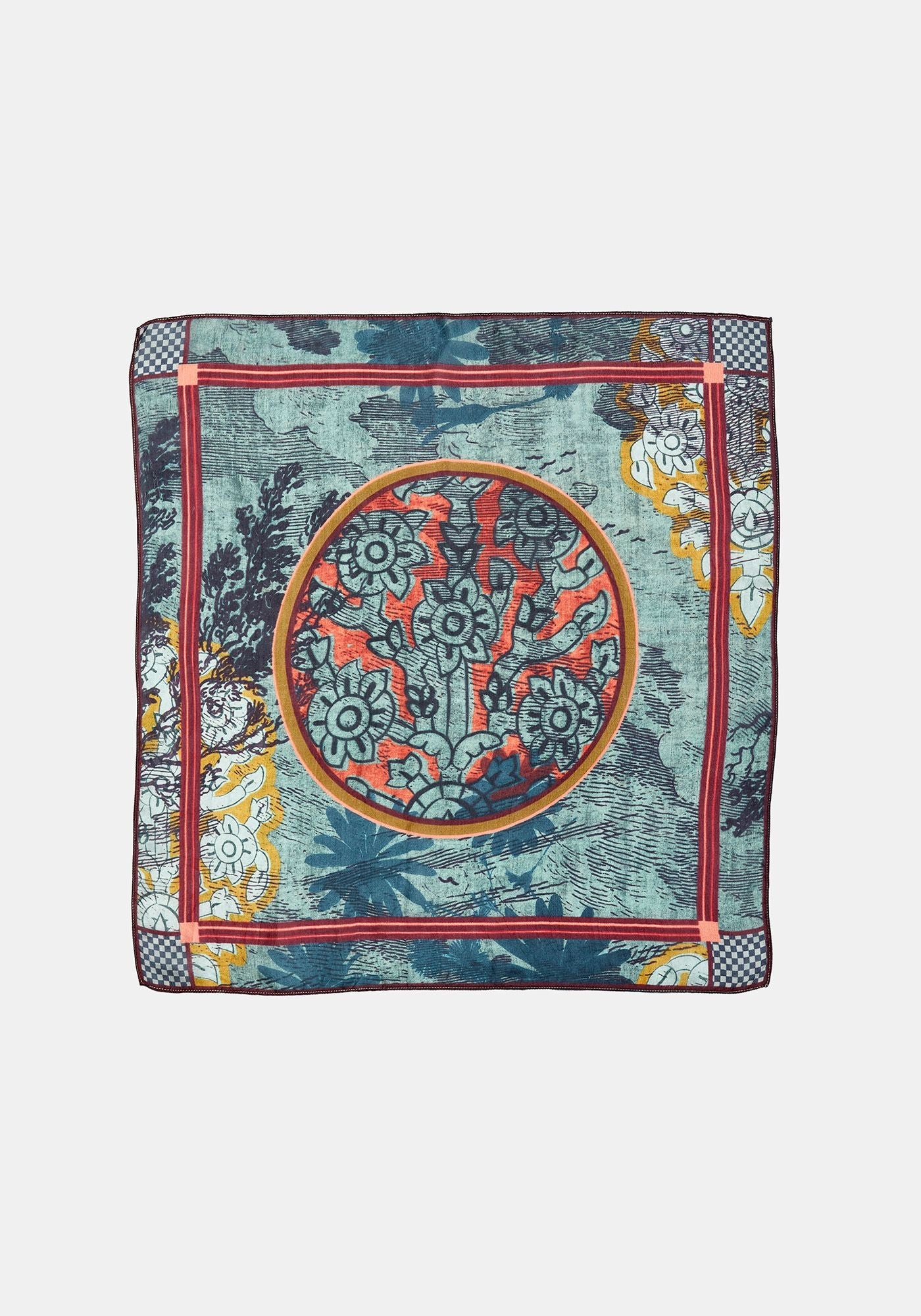 Scarf Square Indian Block