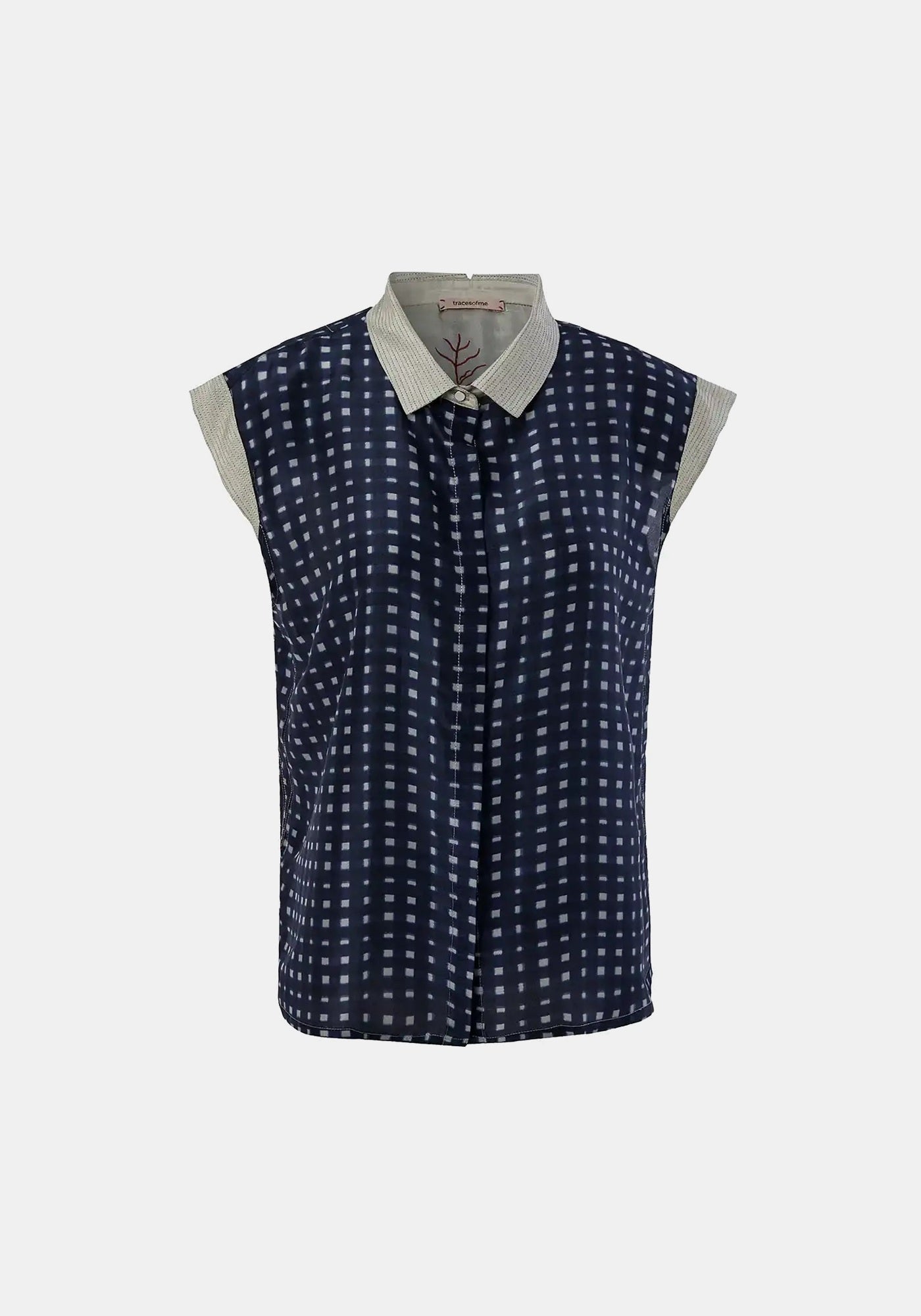 Shirt Anna Short Sleeves Watercolour Checks - Traces of Me