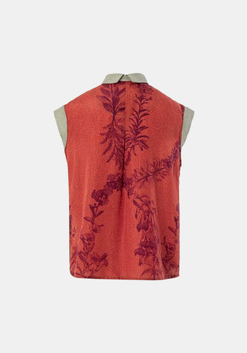 Shirt Anna Short Sleeves Flowers Crown - Traces of Me