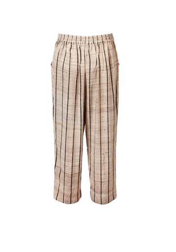 Trousers Still Zebra – silk, back view | Traces of Me
