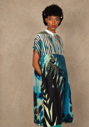 Dress Selkie Black Dongo