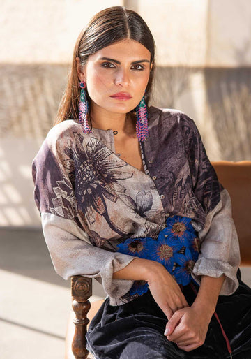 Shirt Botanic Flowers Nest