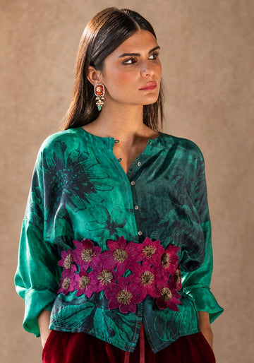 Shirt Botanic Flowers Nest