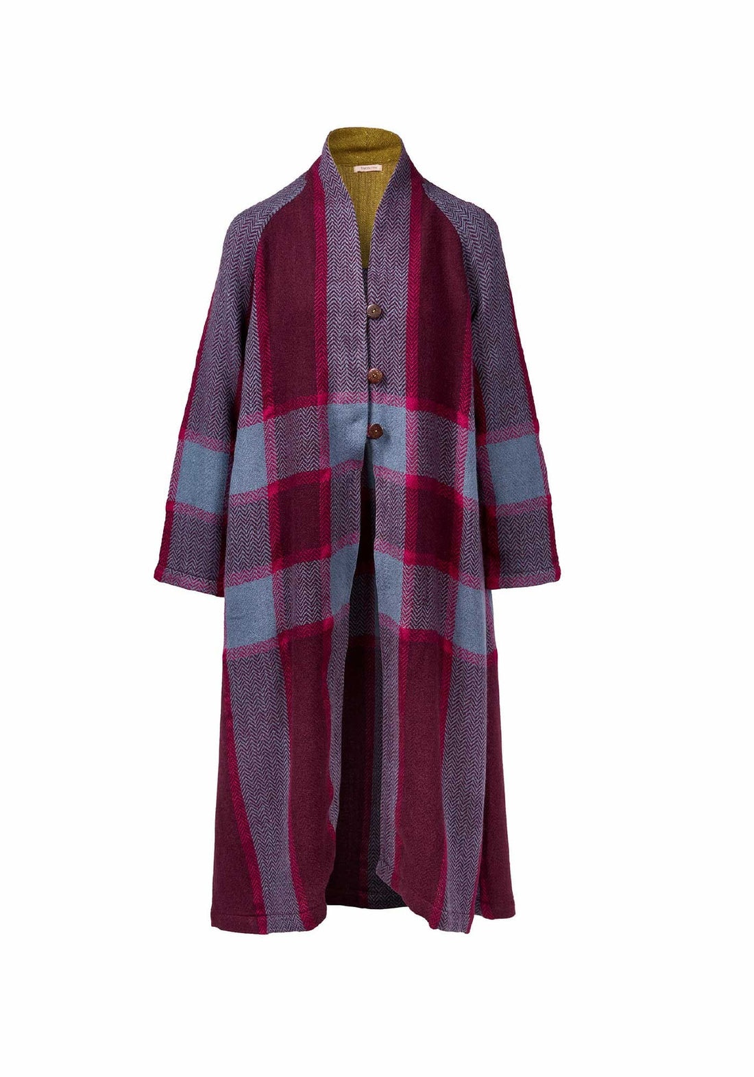 Coat Cudd Tartan Bordeaux - Traces of Me