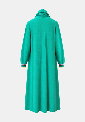 Coat Plume – Dusty Jade, back view | Traces of Me