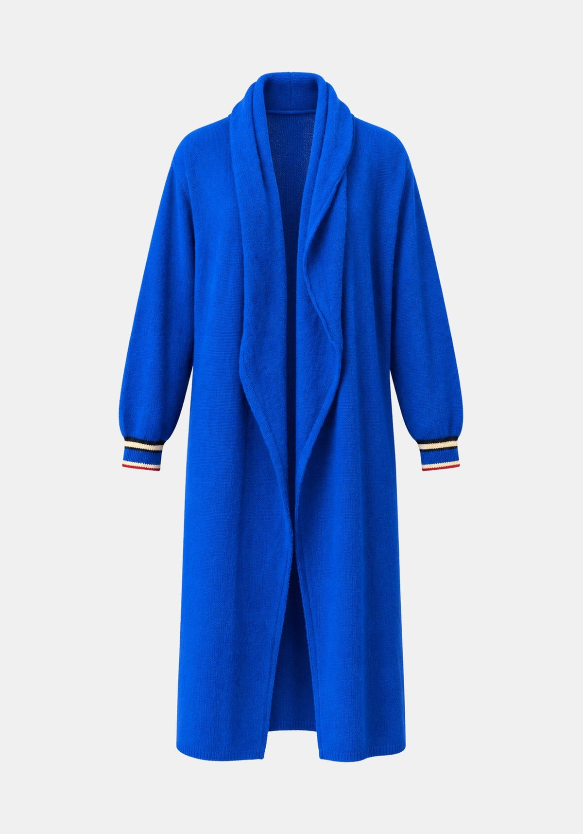 Coat Plume – Sapphire, front view | Traces of Me