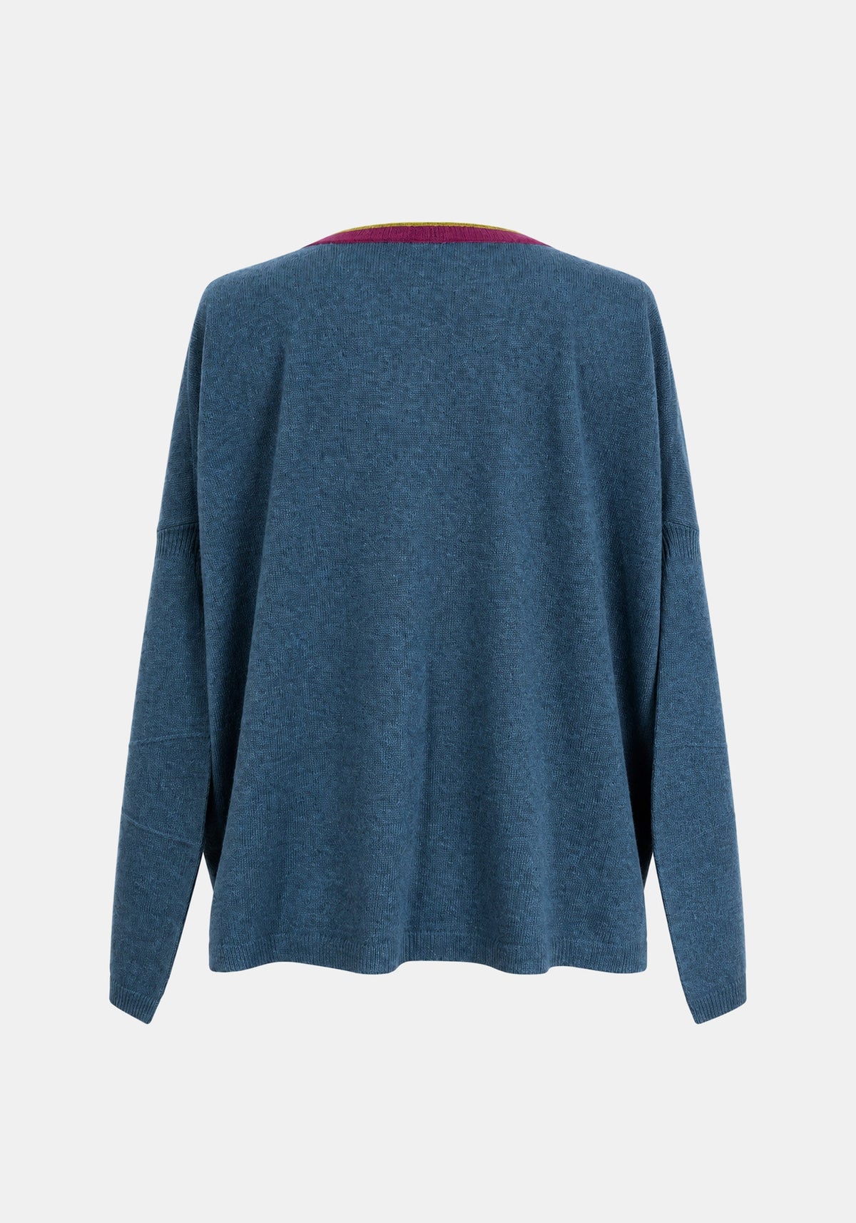 Jumper Shell V Neck – Steel, back view | Traces of Me