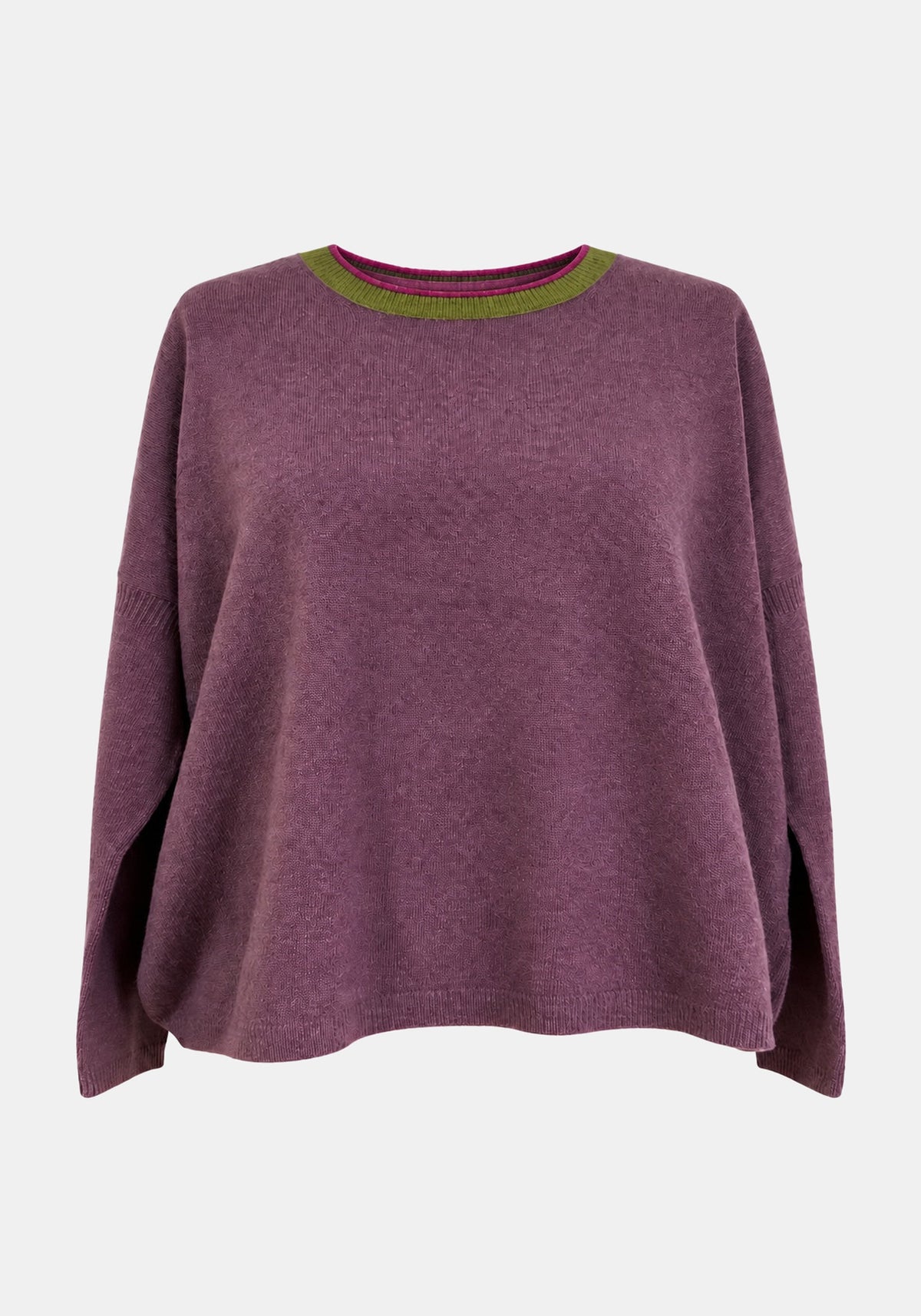 Jumper Shell Round Neck – Light Plum, front view | Traces of Me