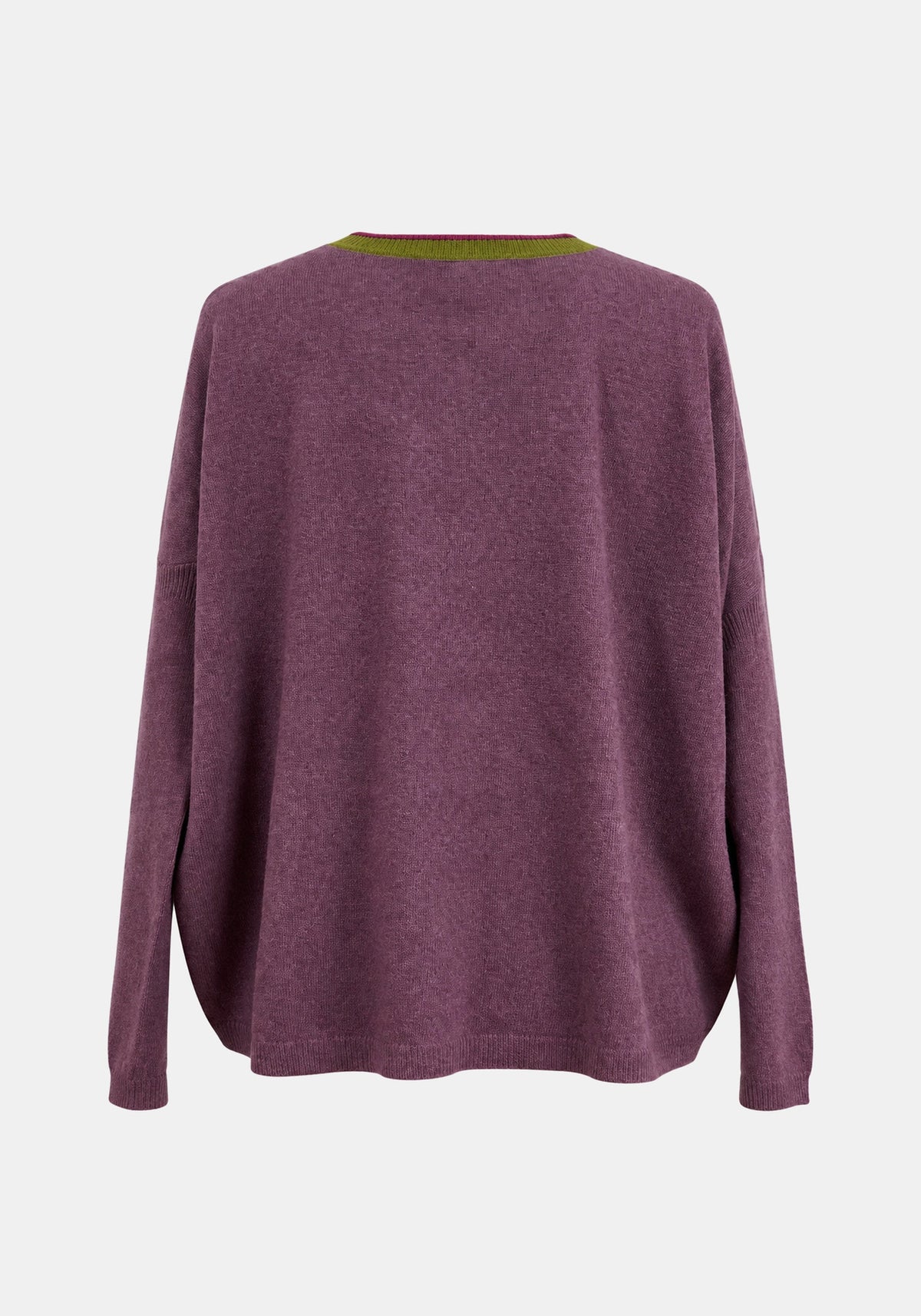 Jumper Shell Round Neck – Light Plum, back view | Traces of Me