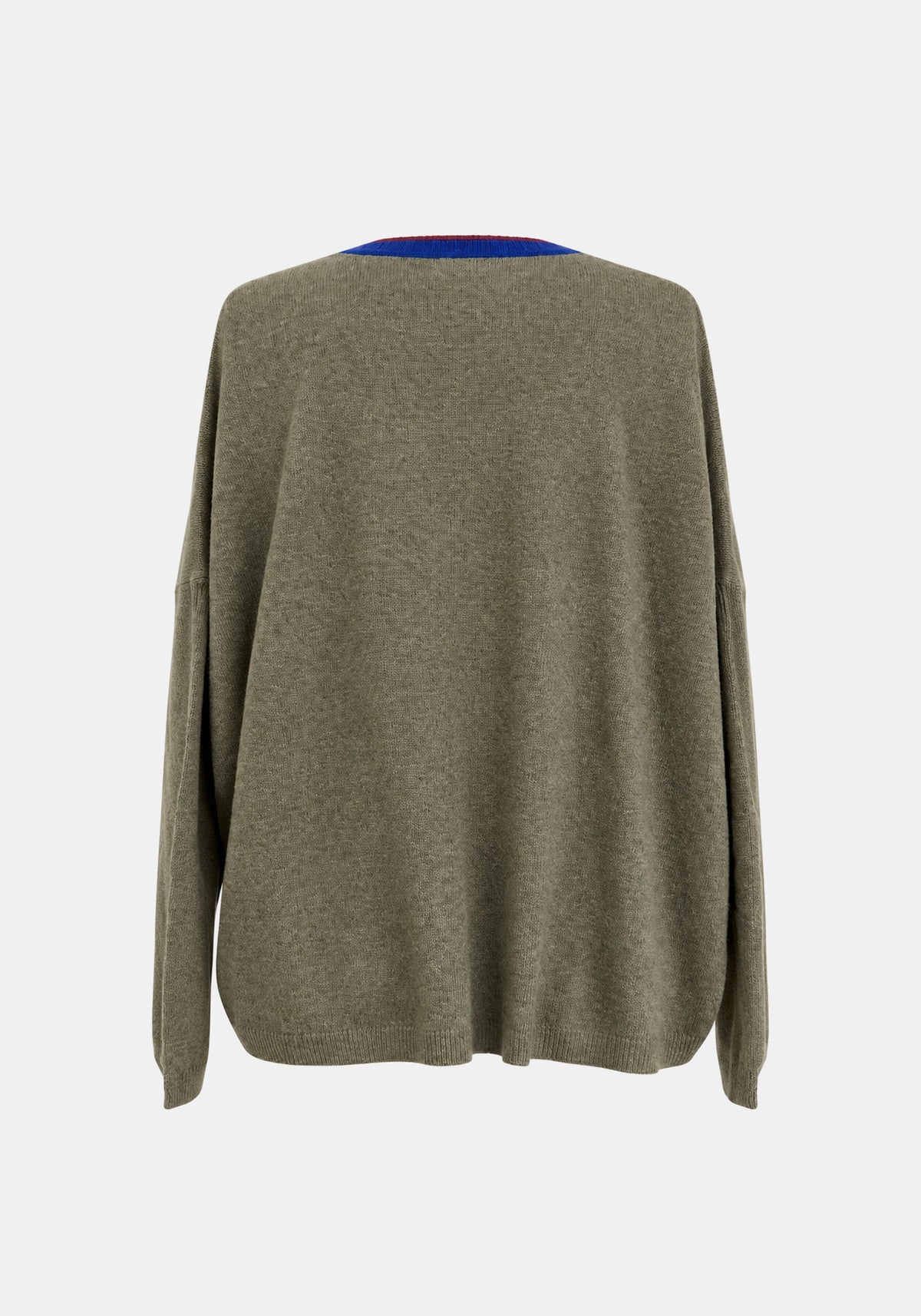 Jumper Shell Round Neck – Dried Herbs, back view | Traces of Me