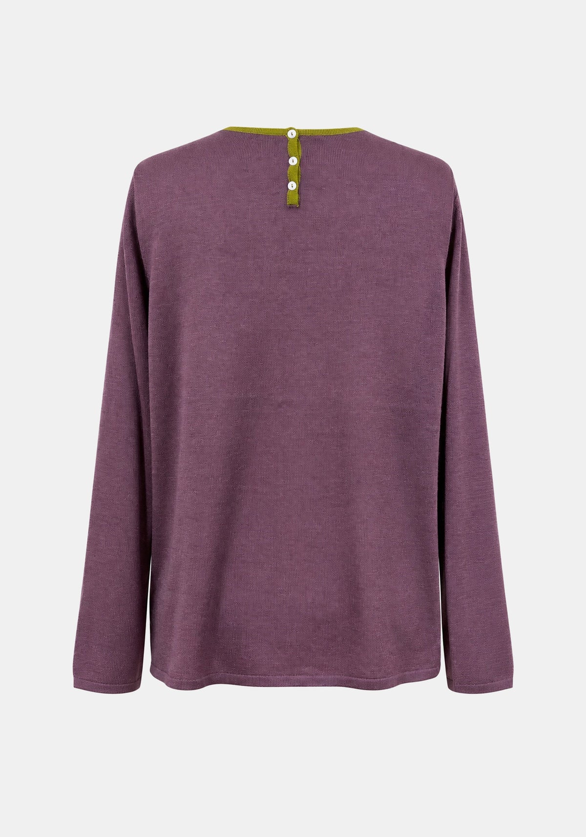 Top Key Round Neck – Light Plum, back view | Traces of Me