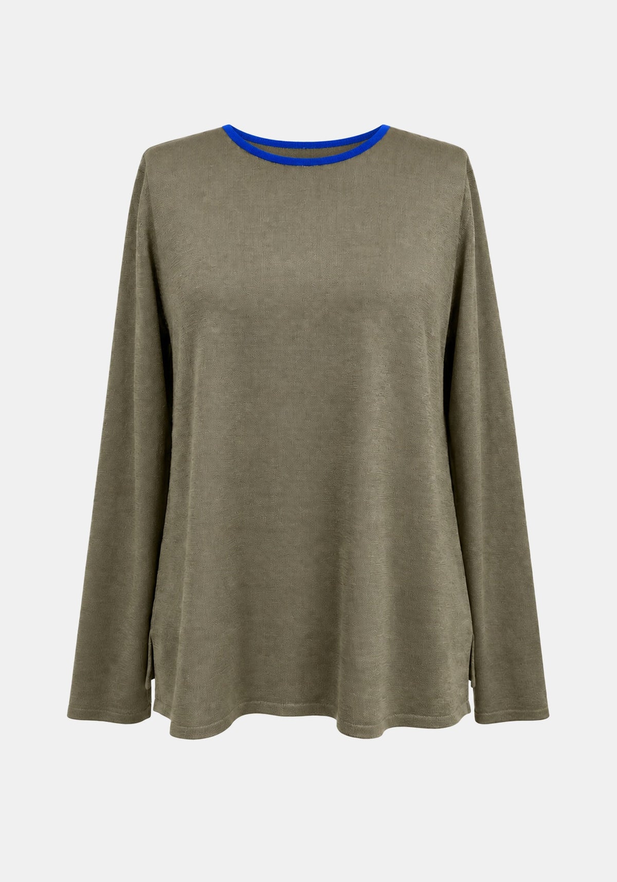 Top Key Round Neck – Dried Herbs, front view | Traces of Me