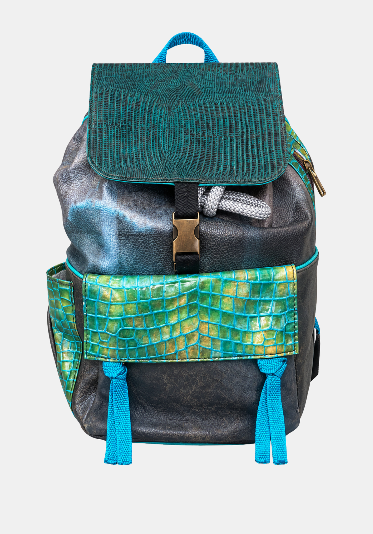 Backpack Mini Duffle Dahlias – Multicolour, product view | Traces of Me
