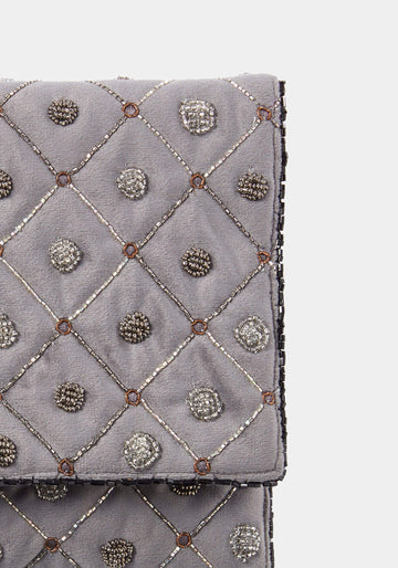 Batua Envelope Bag Charcoal Grey - Traces of Me