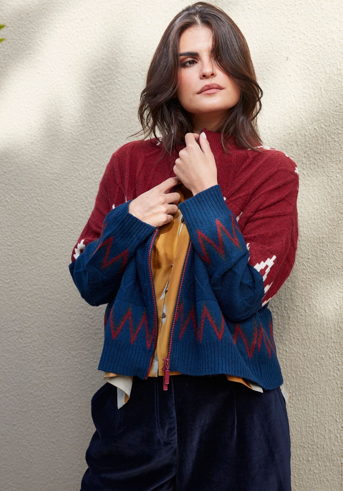 Bolero Moss Zip Cherry - Traces of Me