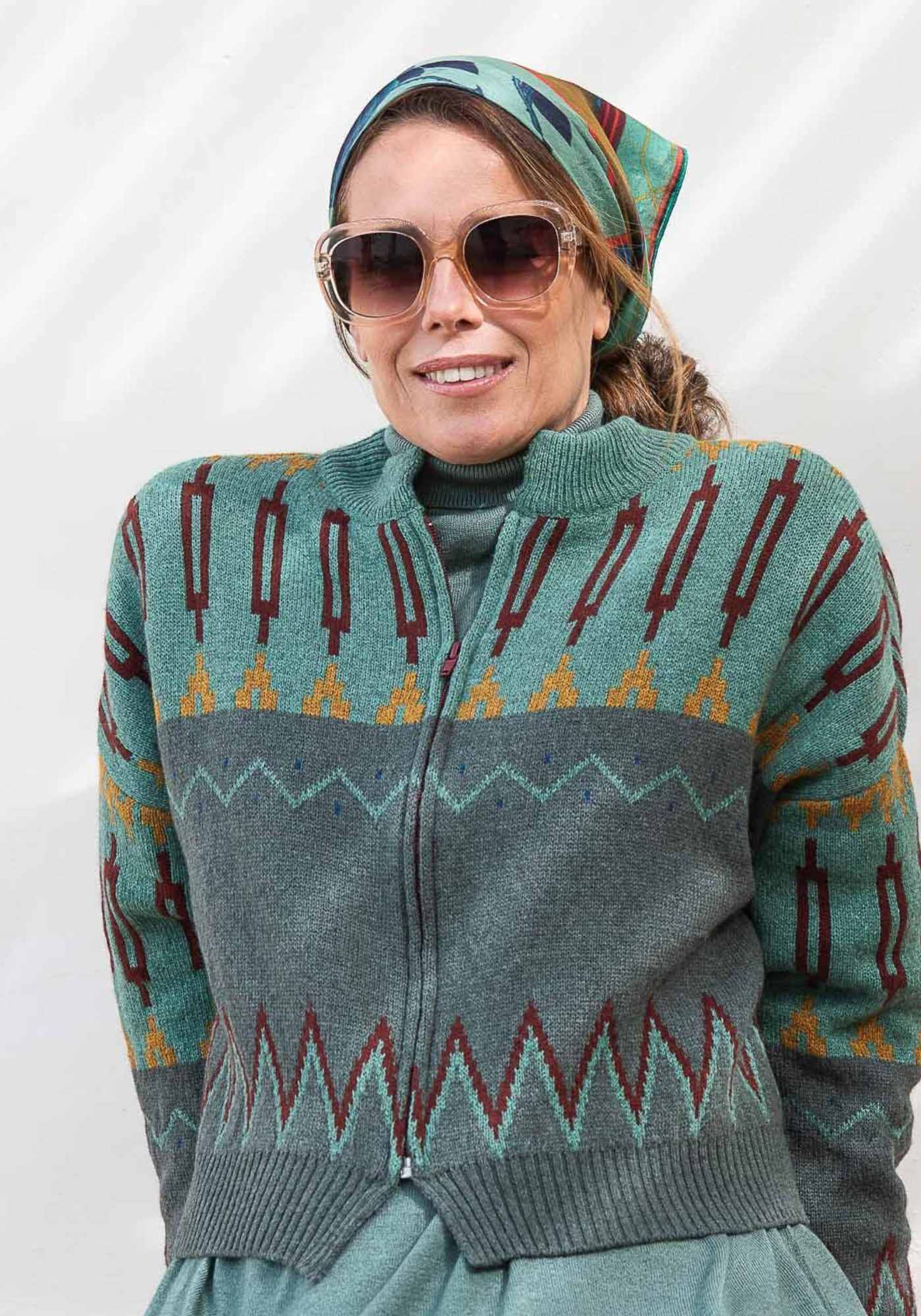 Bolero Moss Zip Malachite Green - Traces of Me