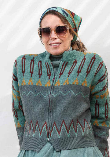 Bolero Moss Zip Malachite Green - Traces of Me