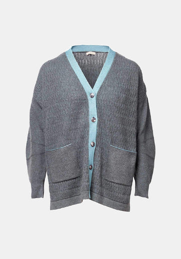 Cardigan Long Graphite - Traces of Me