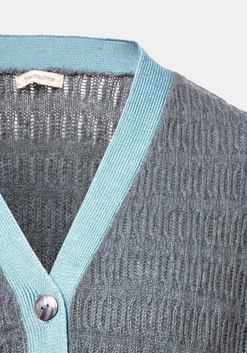 Cardigan Long Graphite - Traces of Me