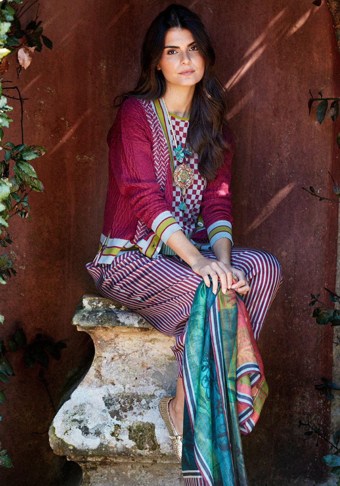 Cardigan Long Jacquard Cables - Traces of Me