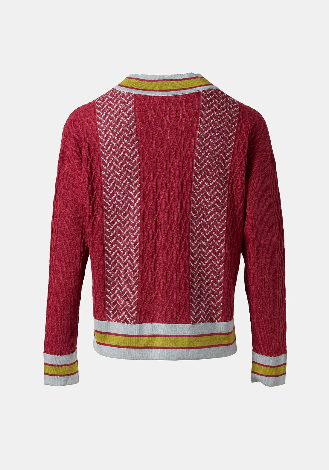 Cardigan Long Jacquard Cables - Traces of Me