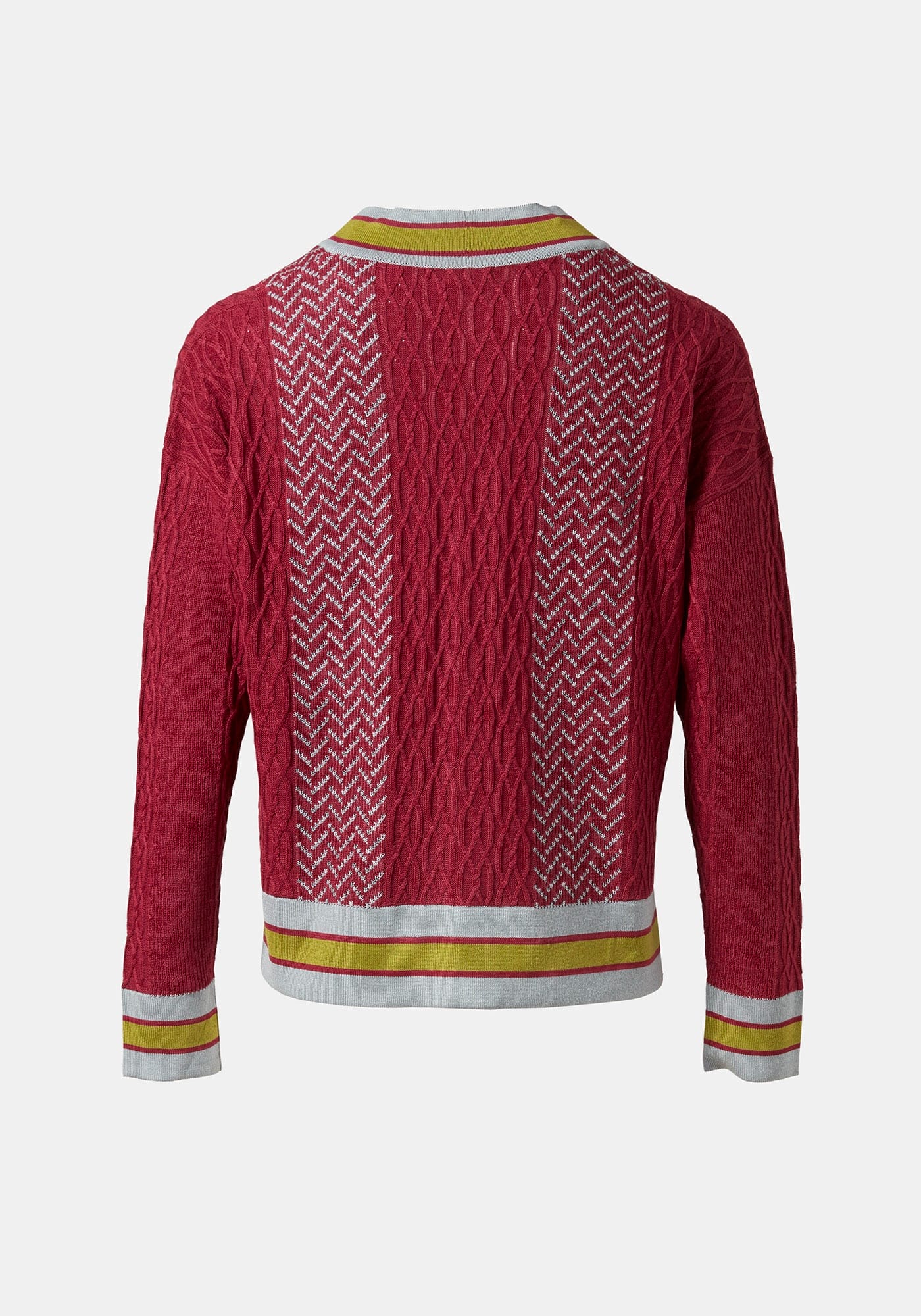 Cardigan Long Jacquard Cables - Traces of Me