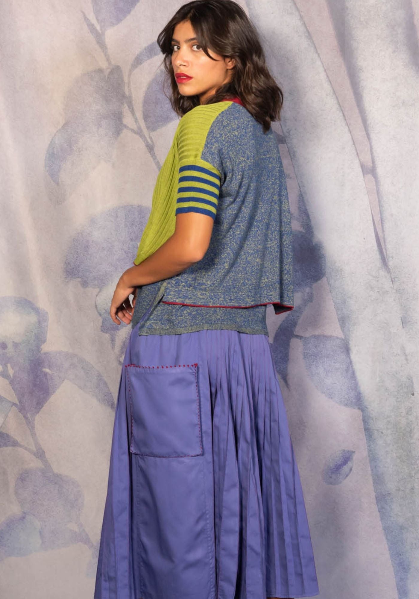 Cardigan Mini Short Sleeves Mazarine Blue - Traces of Me