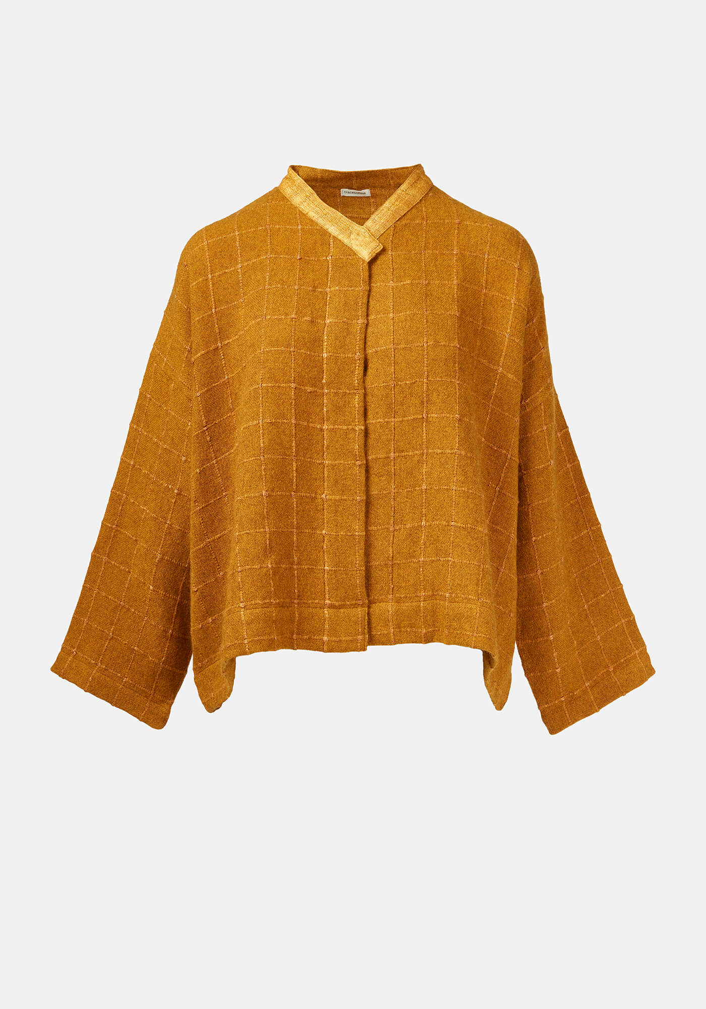 Coat Ailko Hemp Checks Amber - Traces of Me