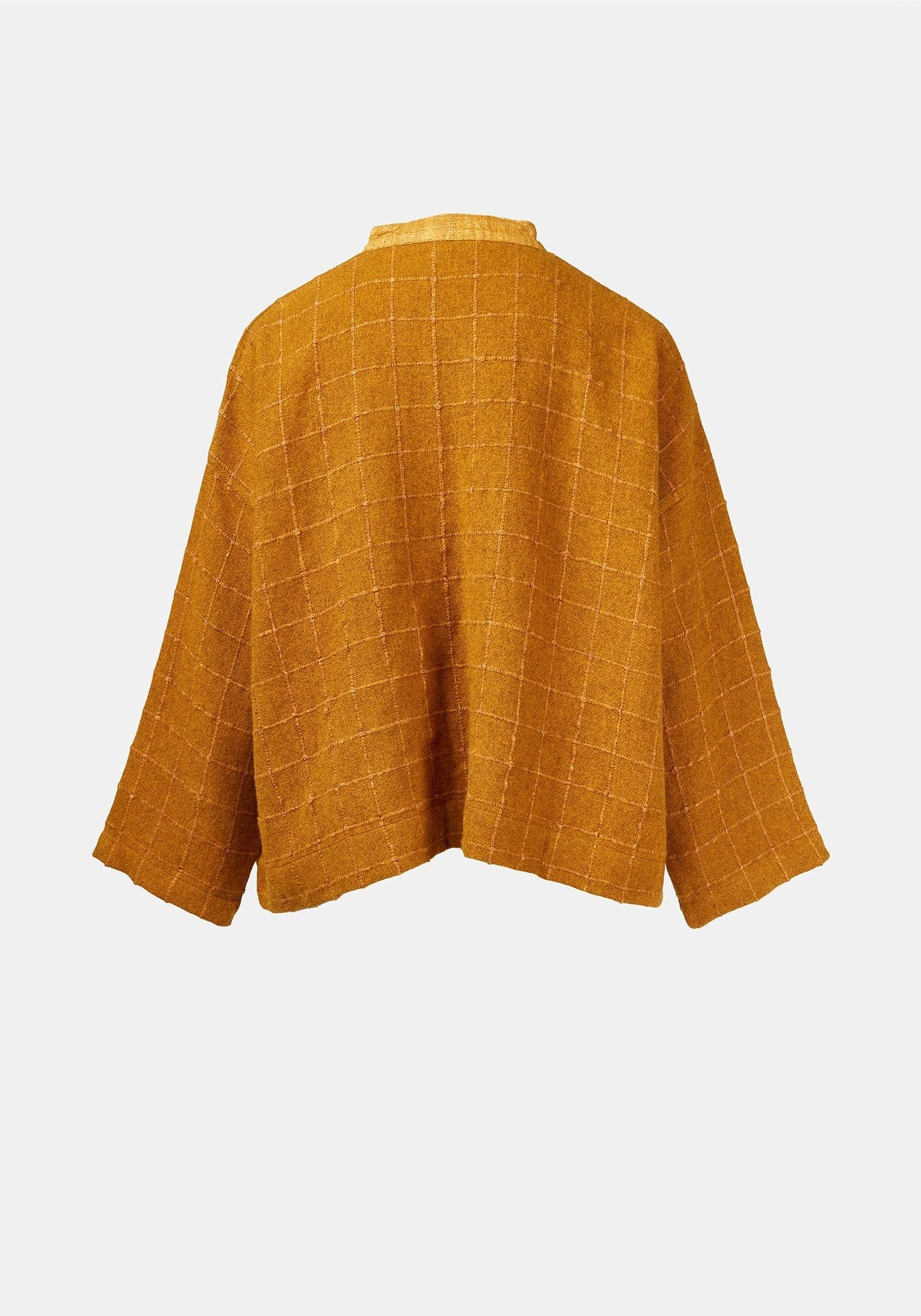 Coat Ailko Hemp Checks Amber - Traces of Me