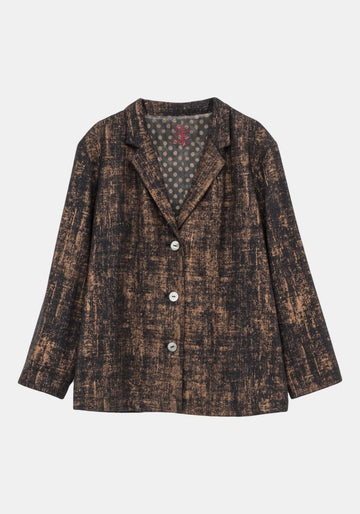 Coat Blazer Fado – Gold, wool blend, alternate view | Traces of Me