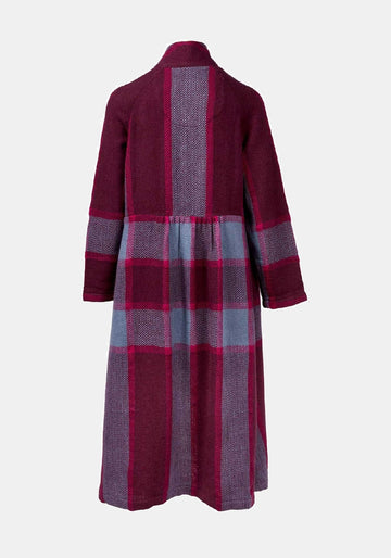 Coat Cudd Tartan Bordeaux - Traces of Me