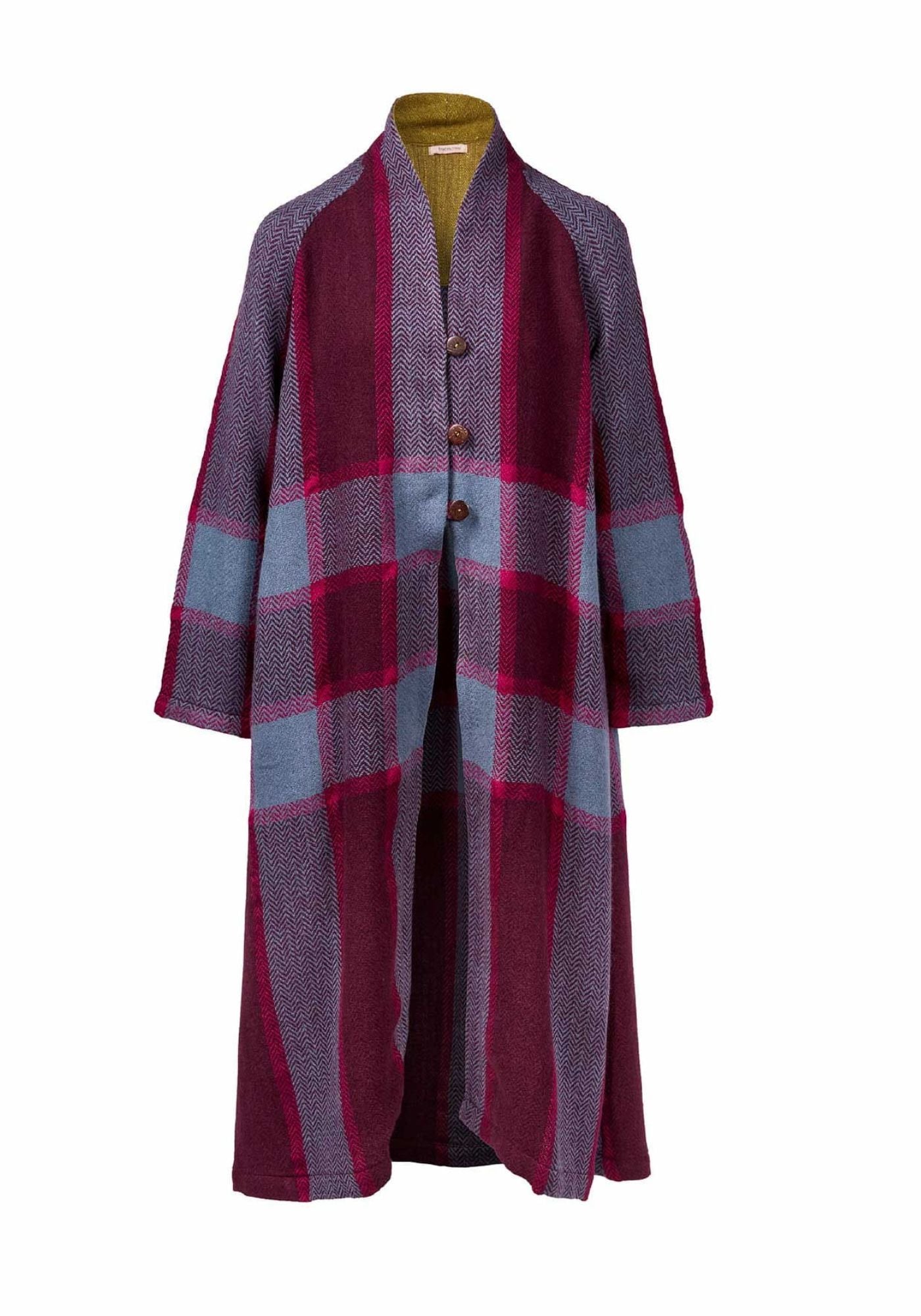 Coat Cudd Tartan Bordeaux - Traces of Me