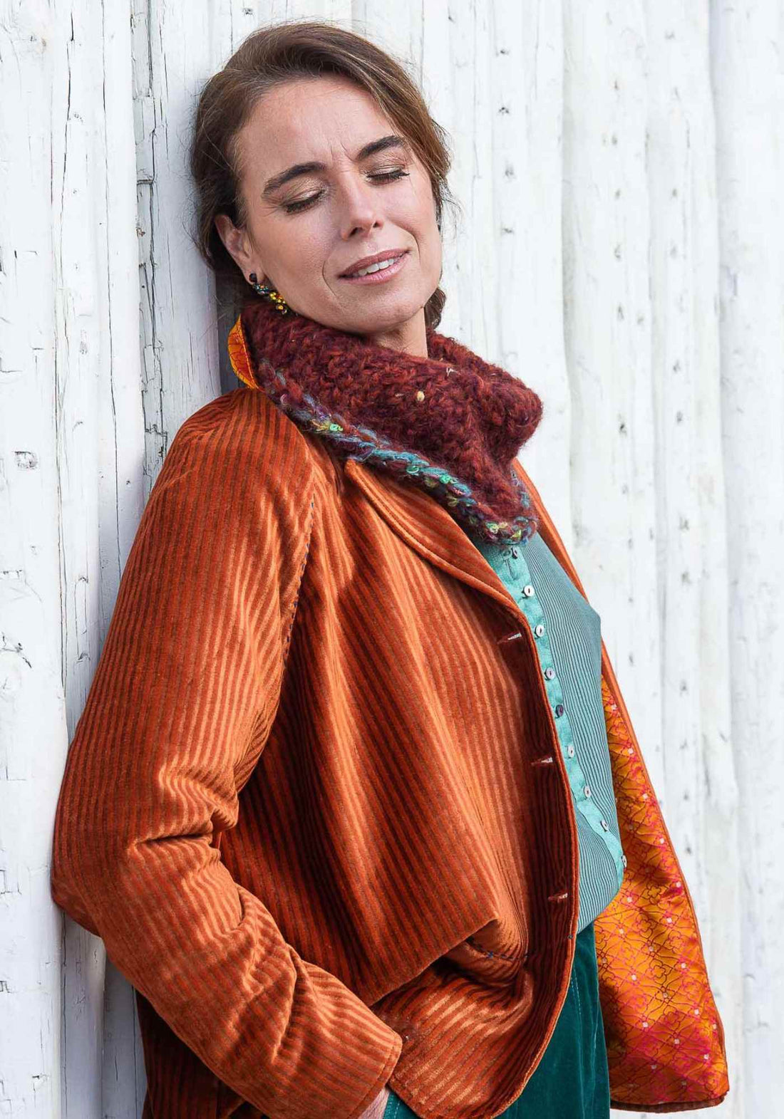 Coat Garconette Burnt Sienna - Traces of Me