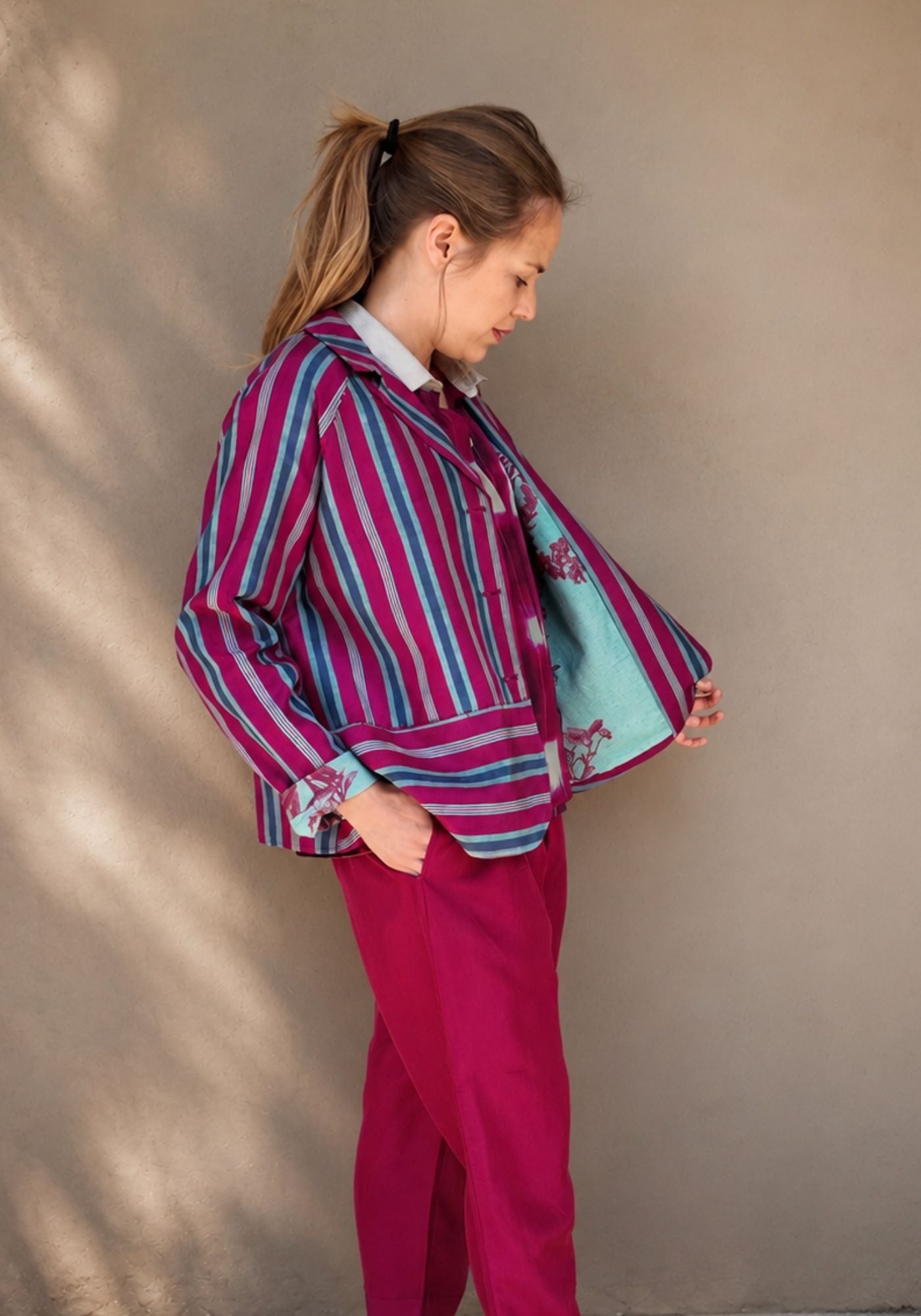 Coat Garconette Stripes - Traces of Me