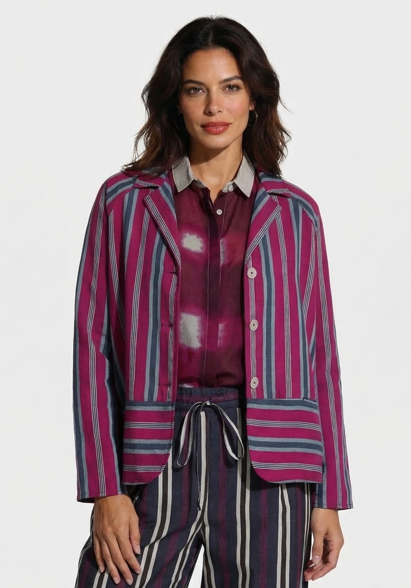 Coat Garconette Stripes - Traces of Me