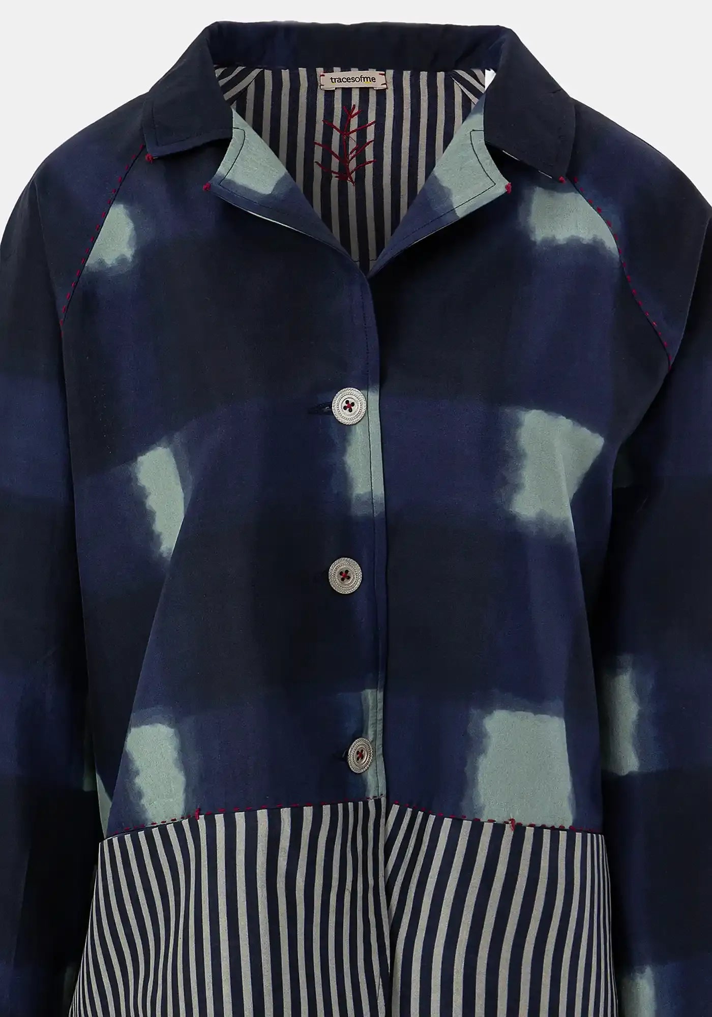 Coat Garconette Watercolour Checks - Traces of Me