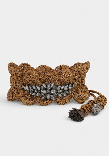 Collar Lace Crystal Flower - Traces of Me
