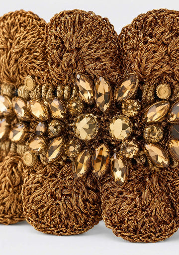 Collar Lace Crystal Flower - Traces of Me