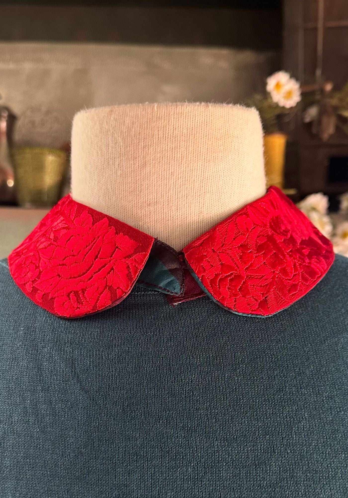 Collar Peter Pan Roses - Traces of Me